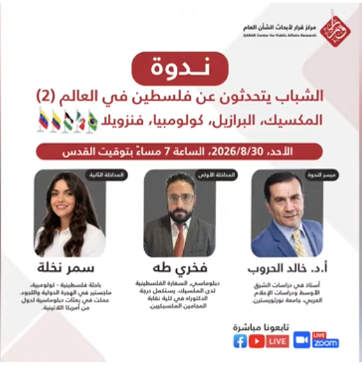 الشباب يتحدثون عن فلسطين في العالم: المكسيك، البرازيل، كولومبيا وفنزويلا